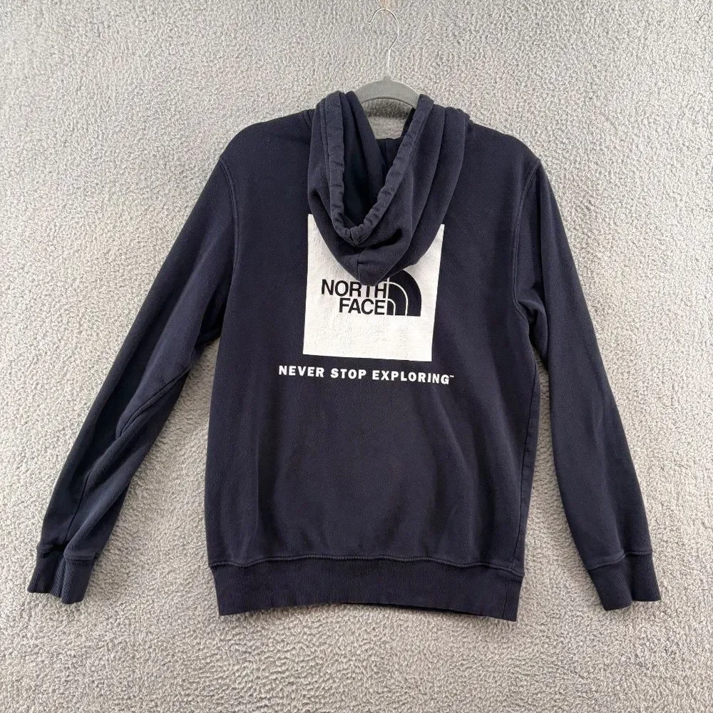 The North Face Men’s Logo Pullover Hoodie Navy Blue Size S
